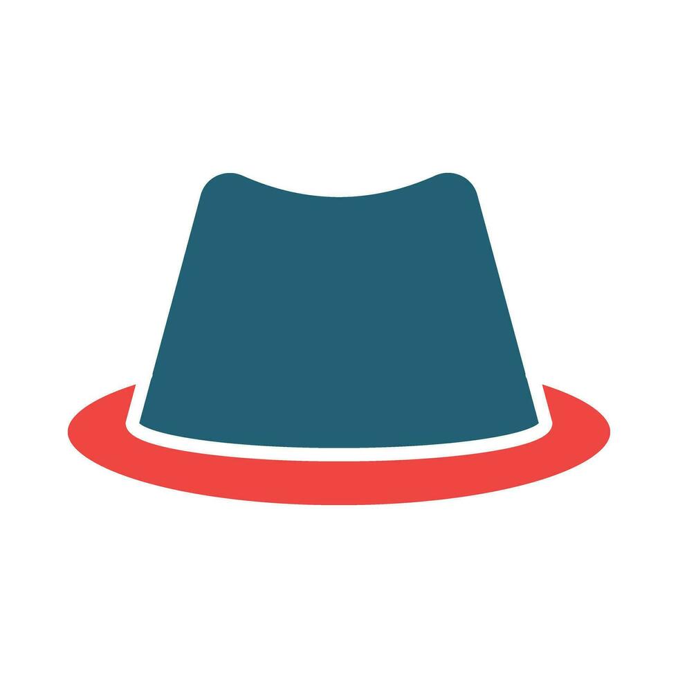 détective chapeau glyphe deux Couleur icône pour personnel et commercial utiliser. vecteur