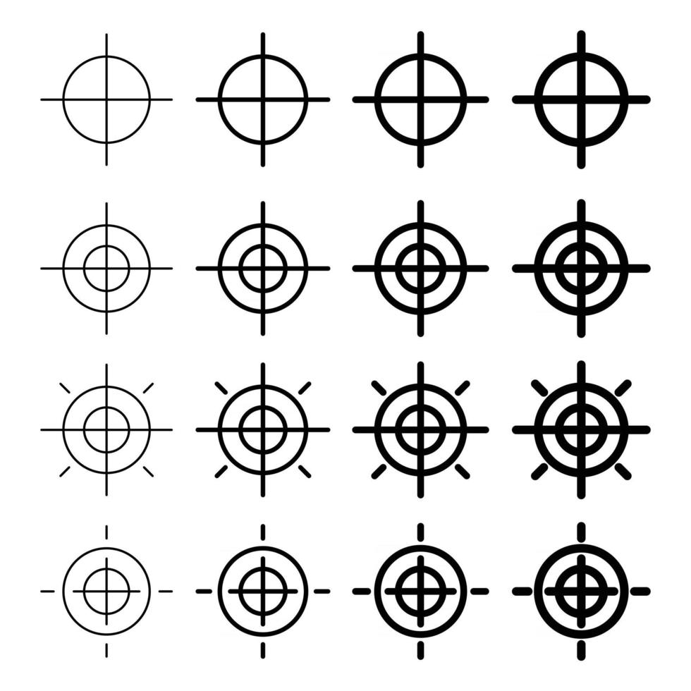 jeu d'icônes de symbole de rotation vecteur