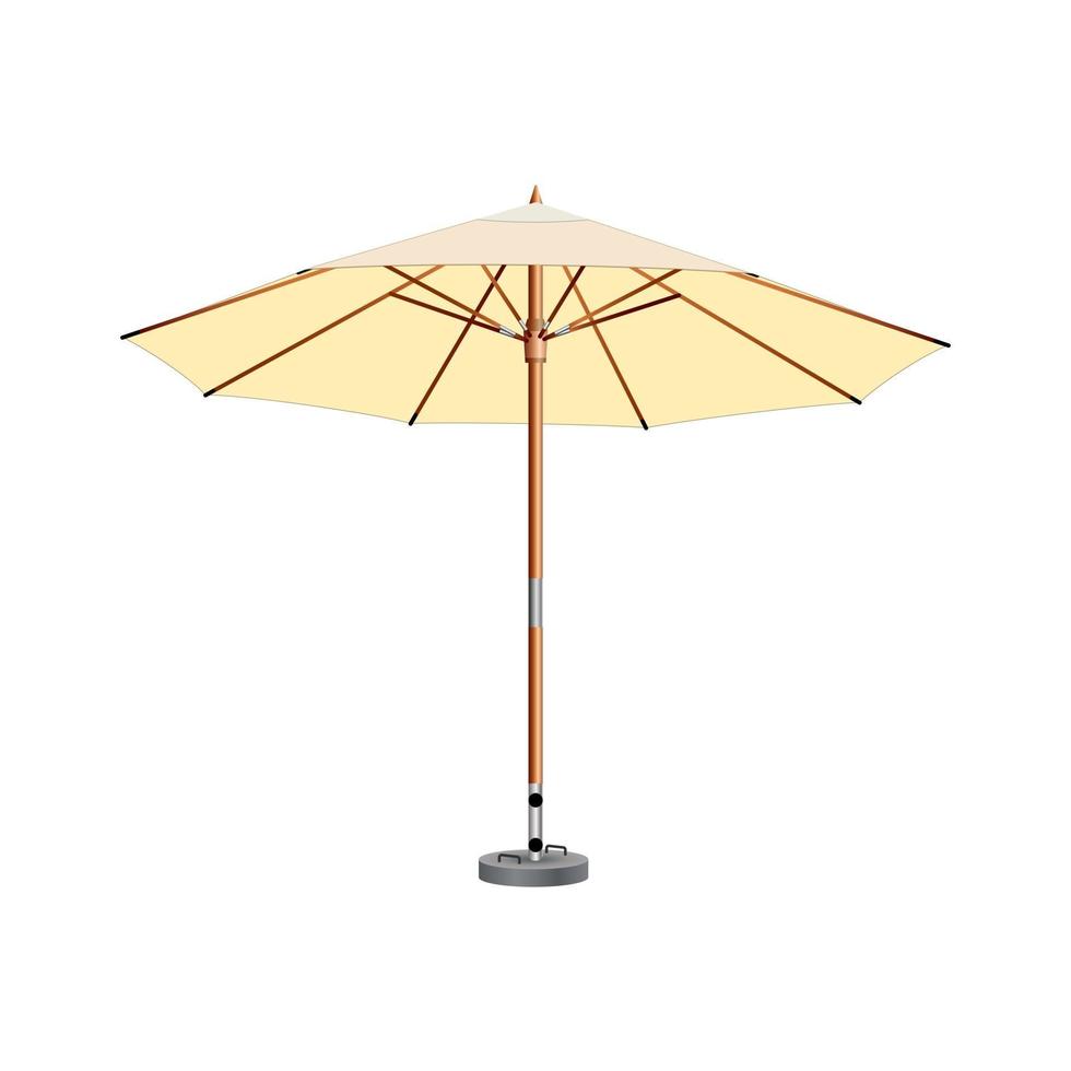 parapluie de rue sur un fond blanc. illustration vectorielle. vecteur