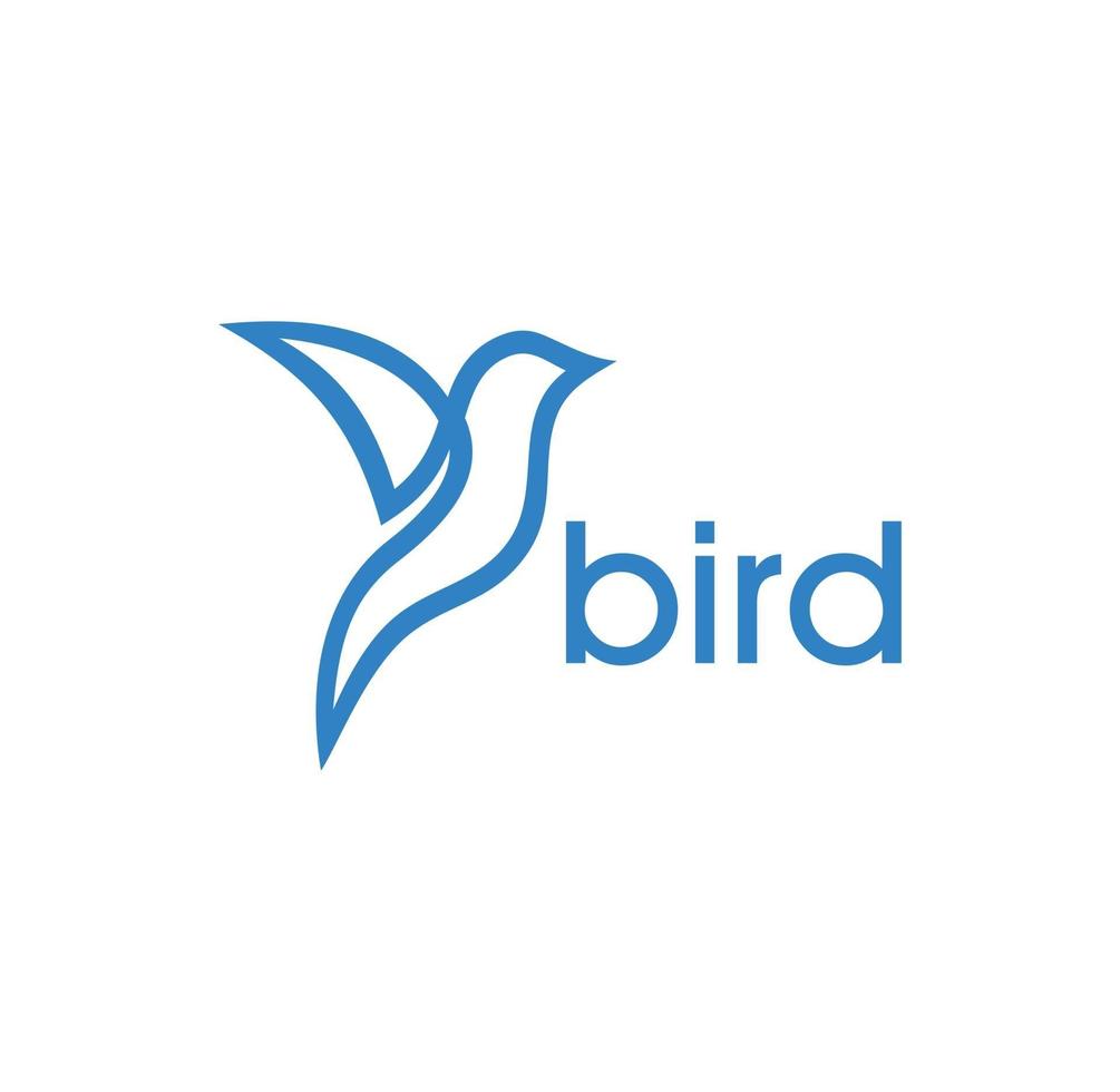oiseau abstrait logo design illustration vecteur format eps, adapté à vos besoins de conception, logo, illustration, animation, etc.