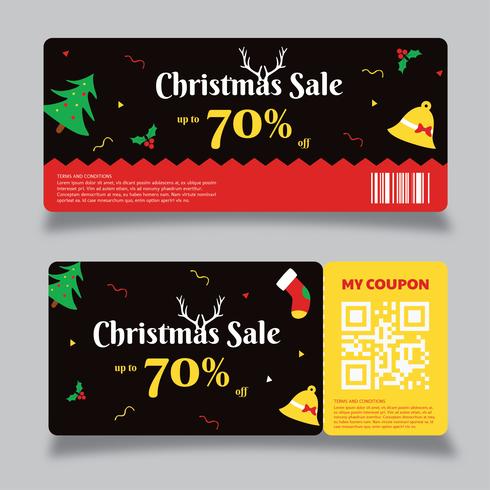 Modèle de coupon vector design