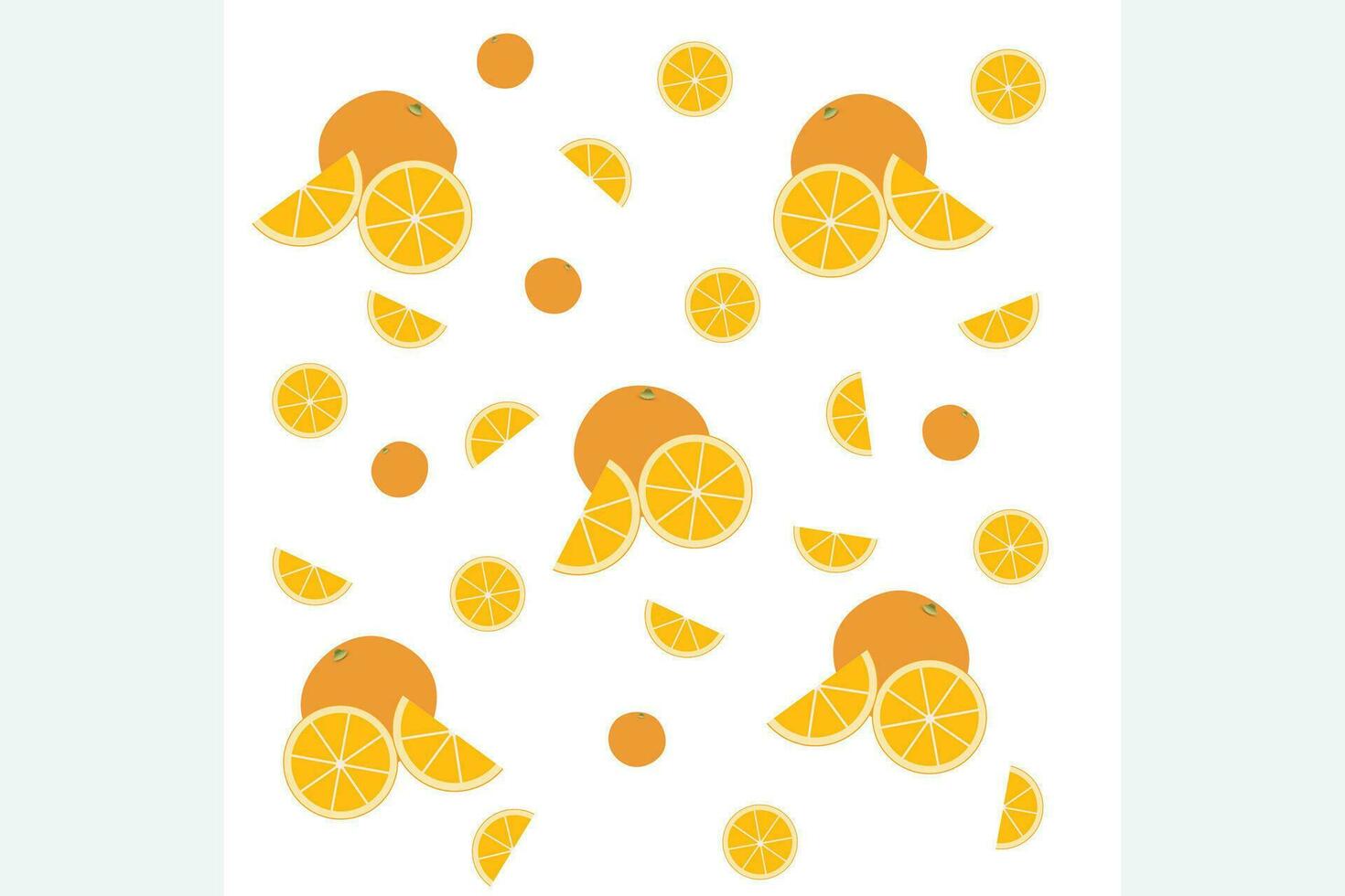 réaliste des oranges sans couture modèle. plat conception. fruit, en bonne santé végétalien nourriture fond d'écran. orange, vecteur illustration.