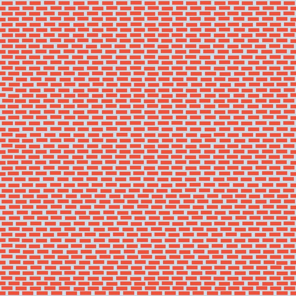 motif de mur de brique rouge sans couture pour le fond. fond de mur de brique rouge grunge intérieur. Grunge orange mur de briques vector illustration style plat design.