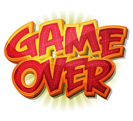 Game Over Icon pour le jeu de l'interface utilisateur vecteur