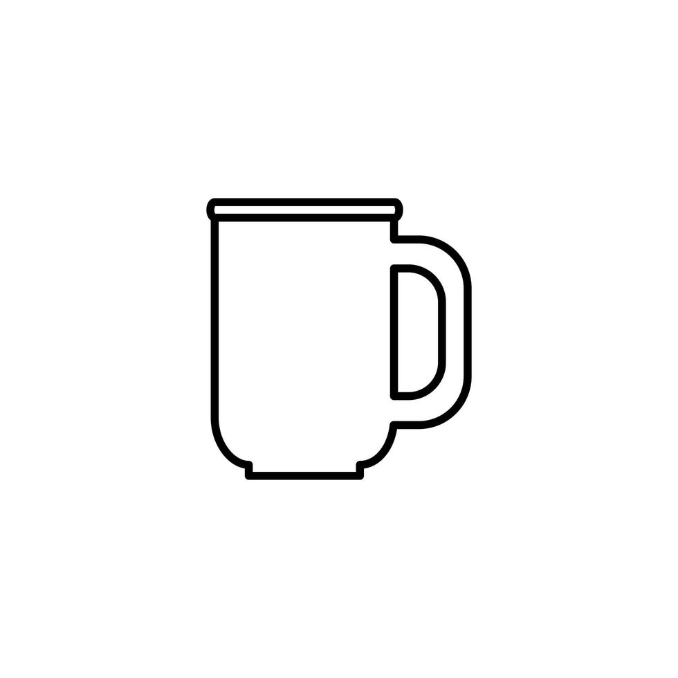 icône isolé de boisson tasse à café vecteur
