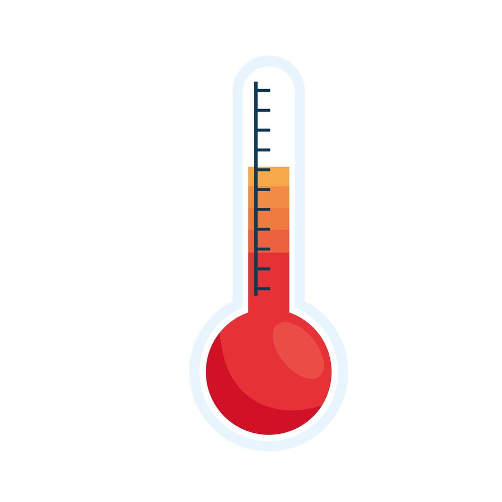 appareil de mesure de thermomètre vecteur