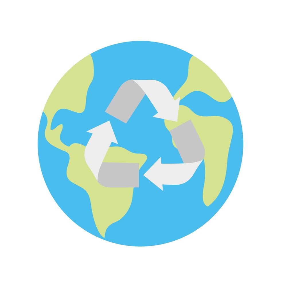 recycler le monde de la terre vecteur