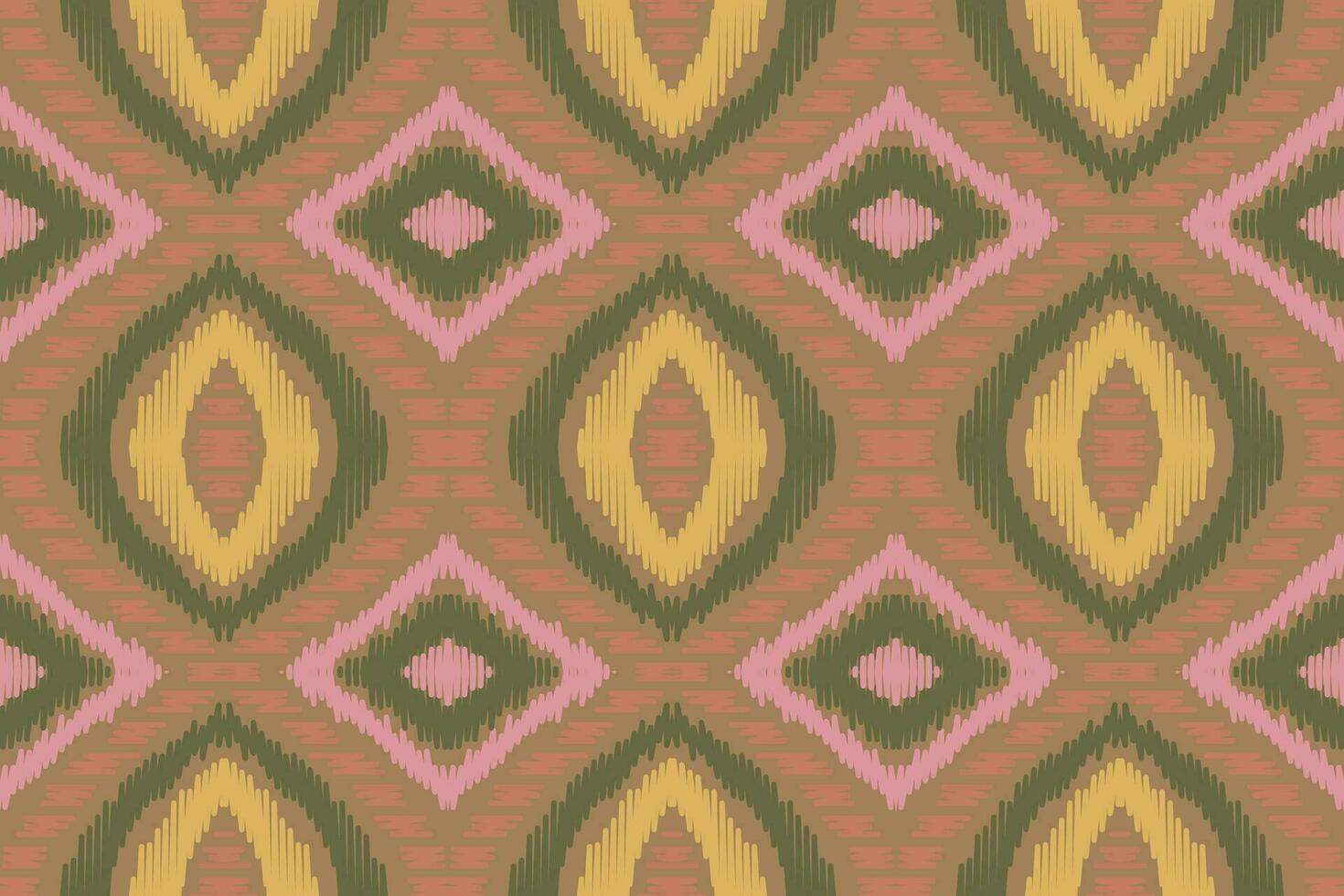 ikat damassé broderie Contexte. ikat fleur géométrique ethnique Oriental modèle traditionnel.aztèque style abstrait vecteur illustration.design pour texture, tissu, vêtements, emballage, paréo.