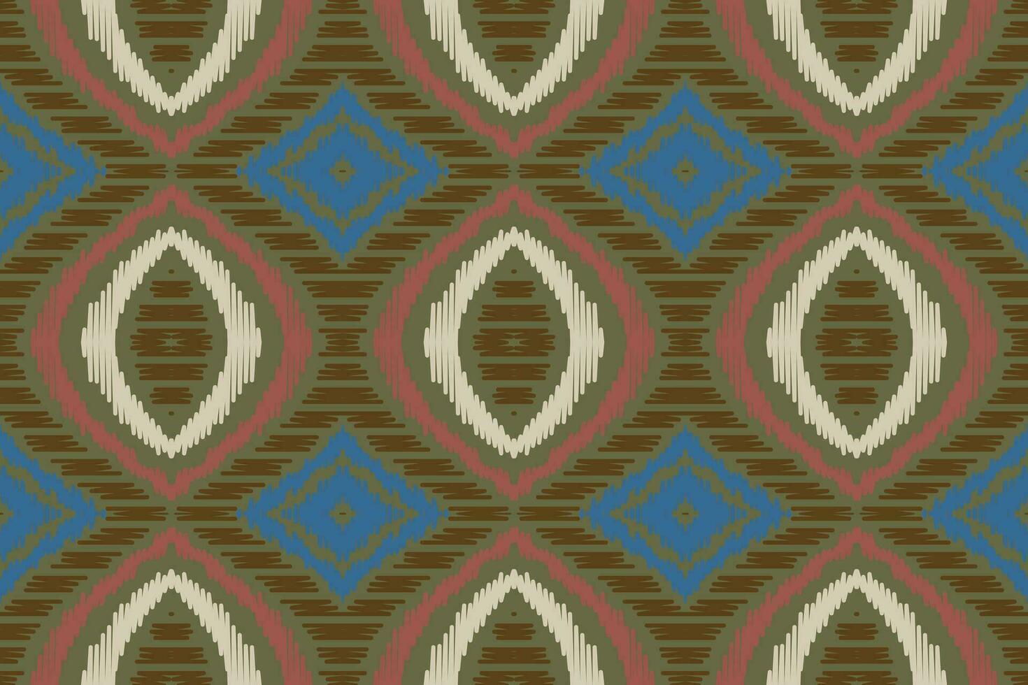 ikat damassé broderie Contexte. ikat en tissu géométrique ethnique Oriental modèle traditionnel. ikat aztèque style abstrait conception pour impression texture, tissu, sari, sari, tapis. vecteur