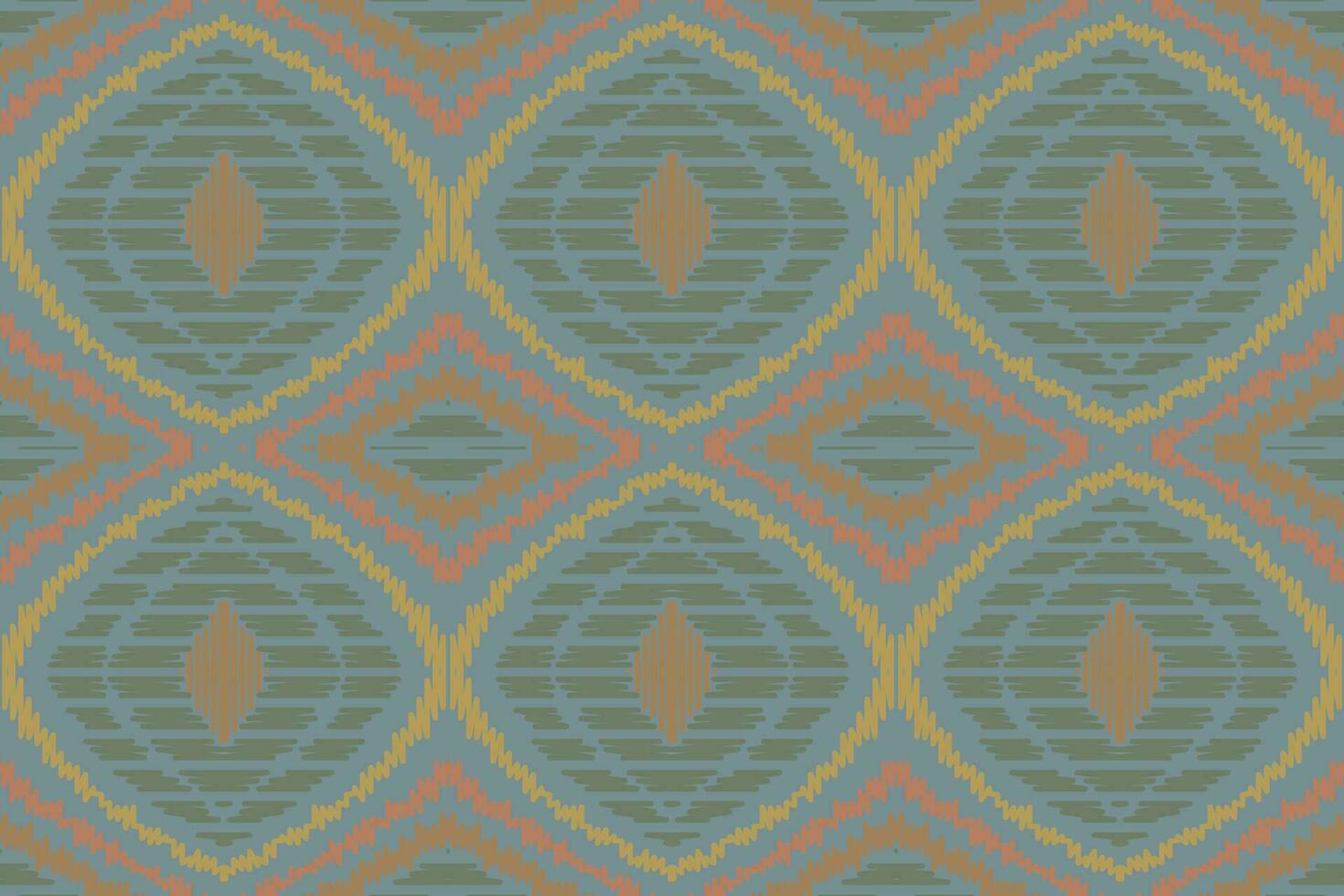 ikat damassé paisley broderie Contexte. ikat Cadre géométrique ethnique Oriental modèle traditionnel. ikat aztèque style abstrait conception pour impression texture, tissu, sari, sari, tapis. vecteur