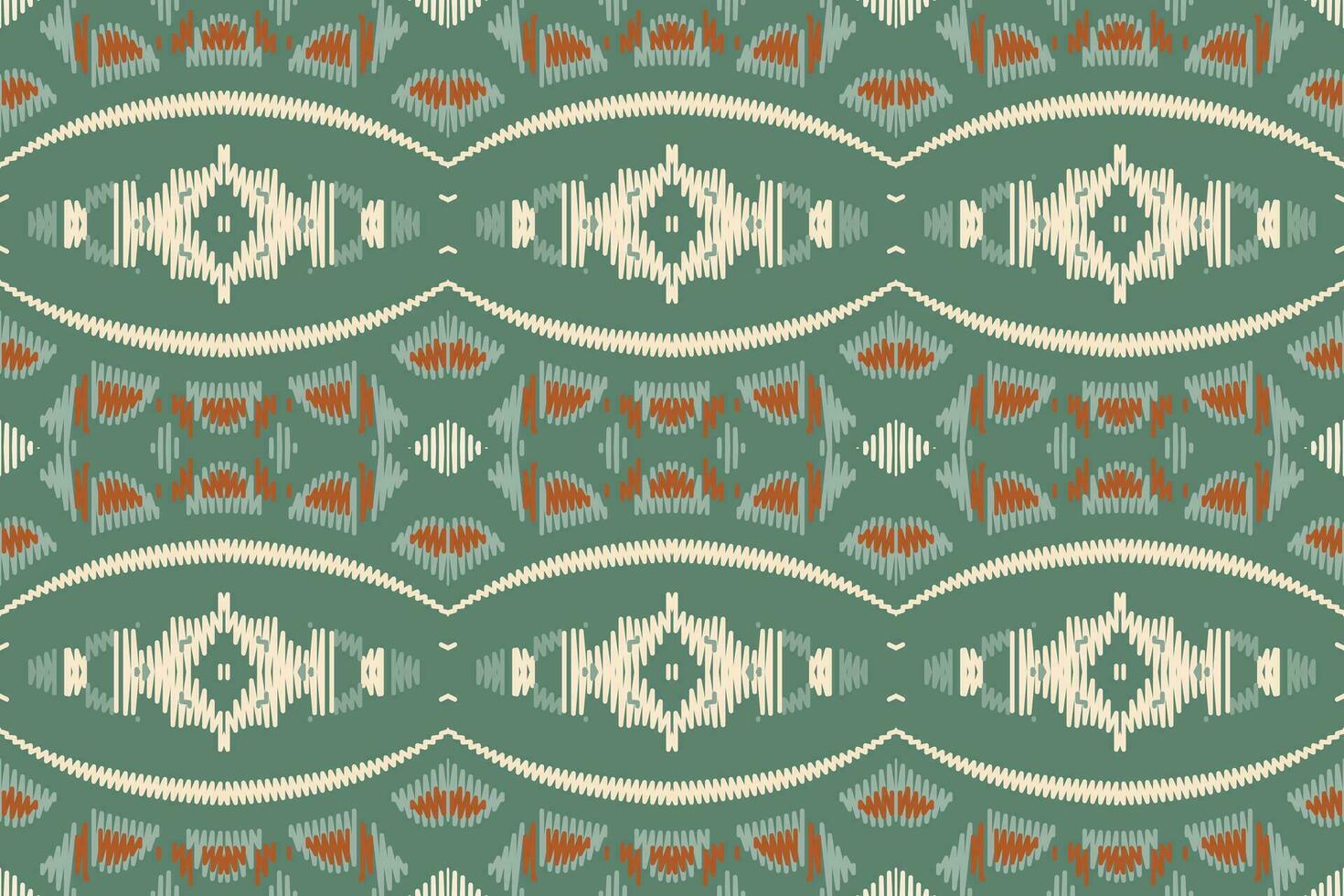 ikat floral paisley broderie Contexte. ikat Cadre géométrique ethnique Oriental modèle traditionnel.aztèque style abstrait vecteur illustration.design pour texture, tissu, vêtements, emballage, paréo.