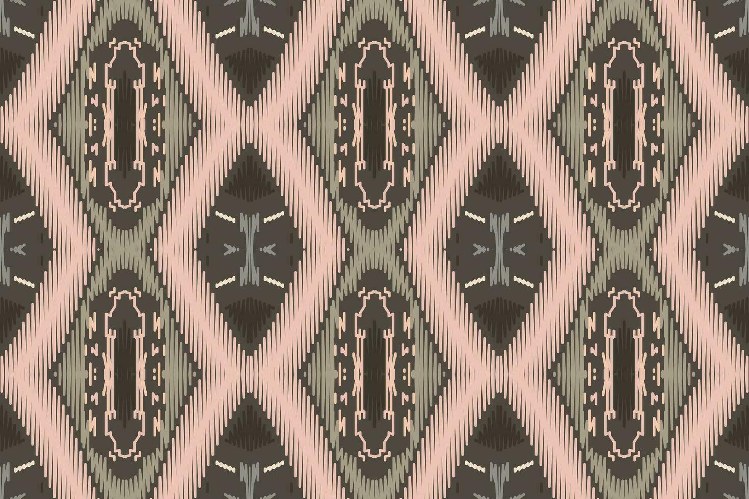 ikat damassé broderie Contexte. ikat impression géométrique ethnique Oriental modèle traditionnel.aztèque style abstrait vecteur illustration.design pour texture, tissu, vêtements, emballage, paréo.