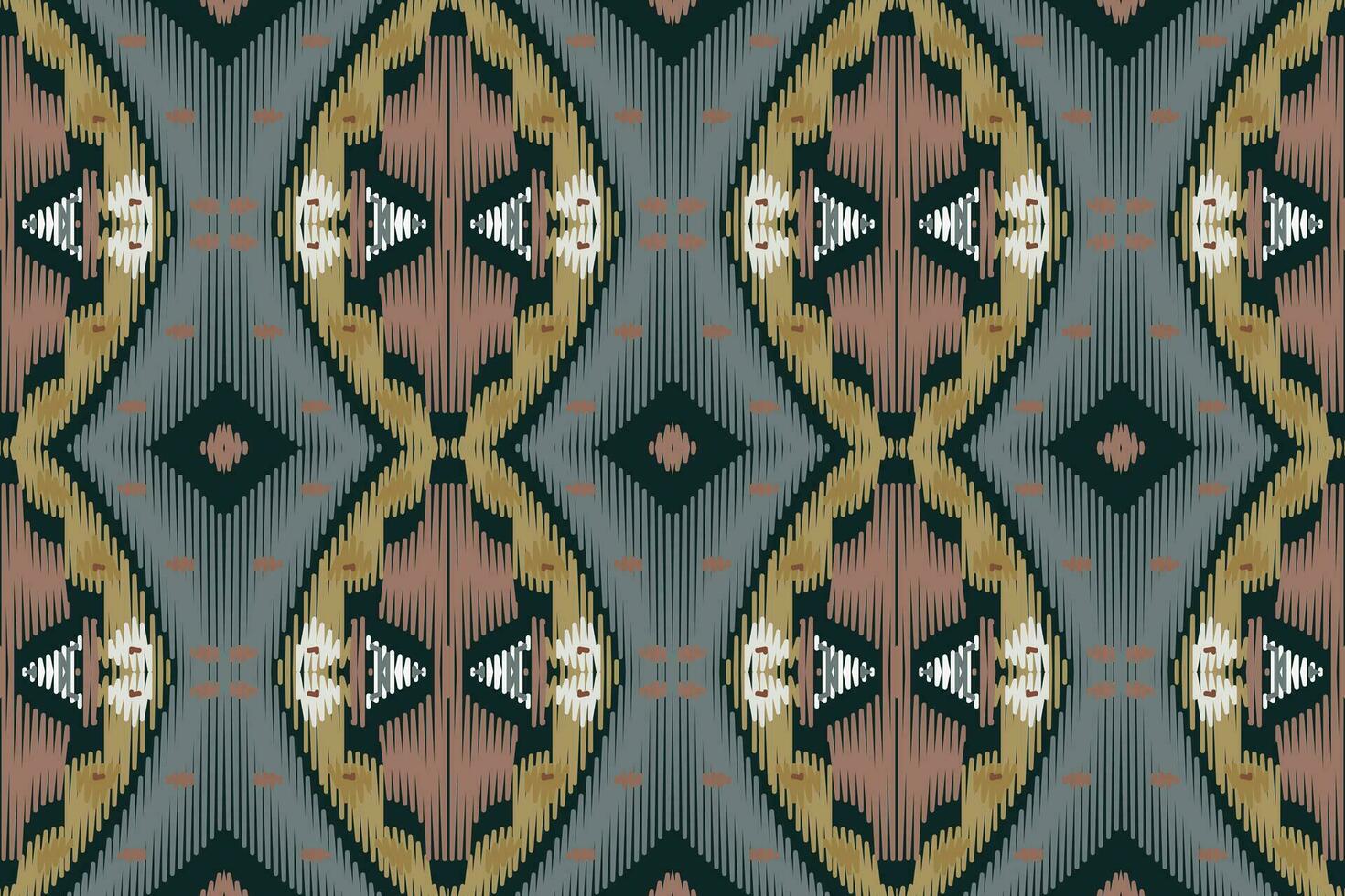 ikat damassé paisley broderie Contexte. ikat texture géométrique ethnique Oriental modèle traditionnel.aztèque style abstrait vecteur illustration.design pour texture, tissu, vêtements, emballage, paréo.
