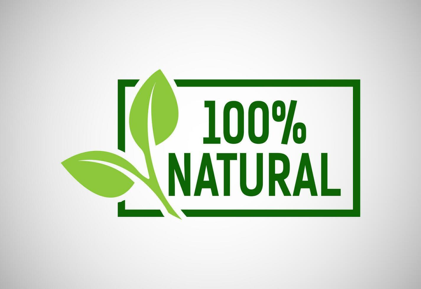 naturel, BIO, Frais nourriture vecteur logo ou badge modèle pour produit