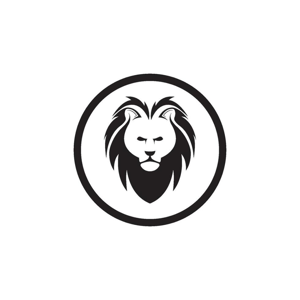 vecteur de logo tête de lion