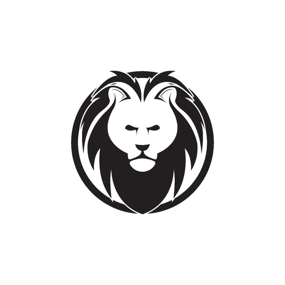 vecteur de logo tête de lion