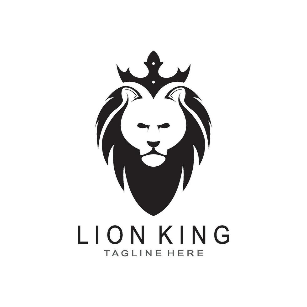 vecteur de logo tête de lion