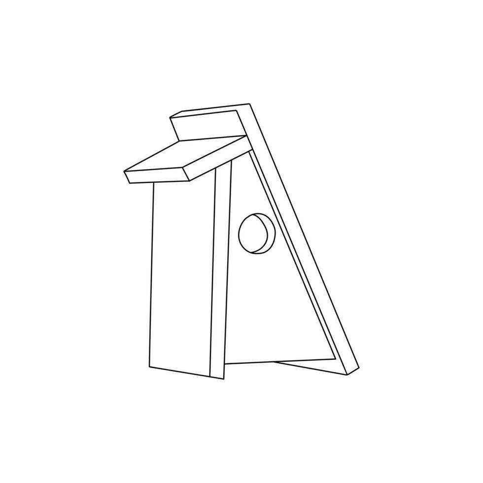 Accueil oiseau ligne Facile icône conception modèle, meubles et Accueil intérieur symbole Stock vecteur illustration.