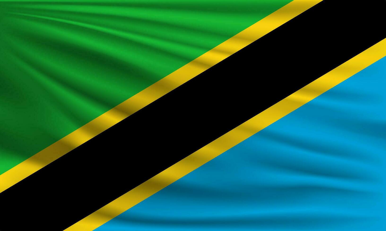 vecteur drapeau de Tanzanie