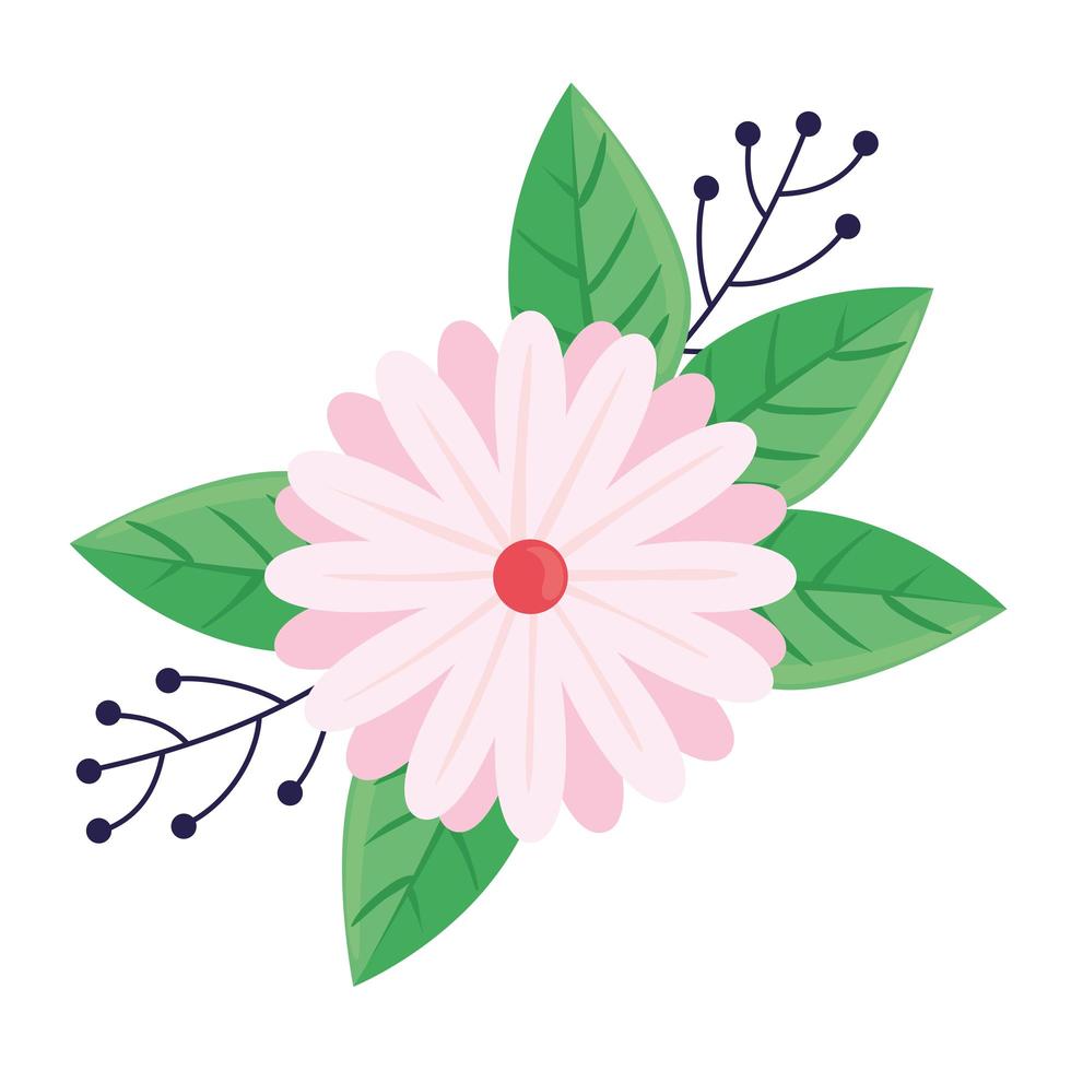 icône de la saison du printemps beauté fleur rose et blanche et feuilles  2696821 - Telecharger Vectoriel Gratuit, Clipart Graphique, Vecteur Dessins  et Pictogramme Gratuit