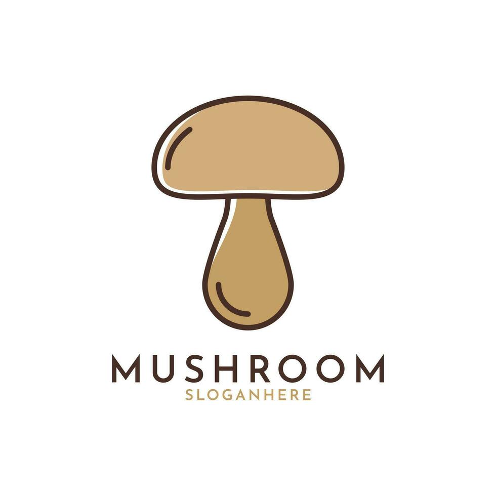 champignon logo conception Créatif des idées vecteur