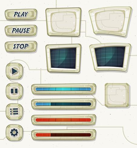 Scifi Space Icons Pour Ui Game vecteur