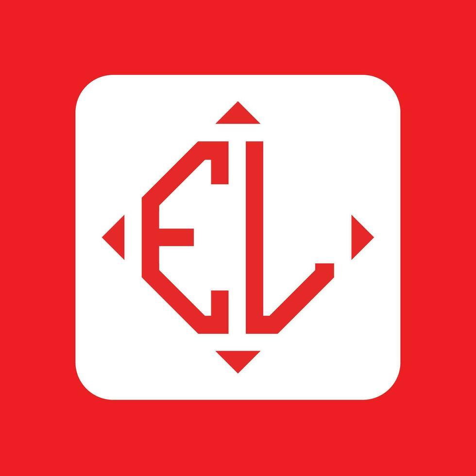 Créatif Facile initiale monogramme el logo conceptions. vecteur