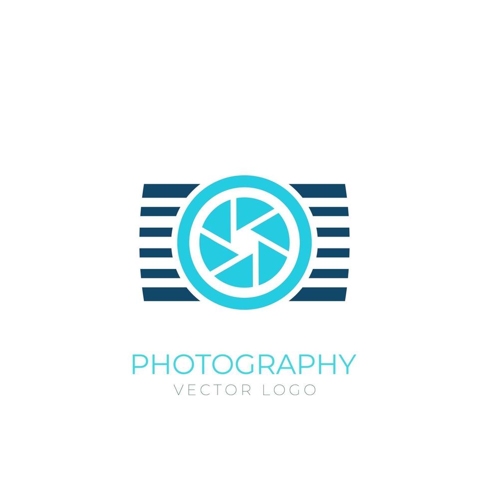 logo vectoriel de photographie avec appareil photo