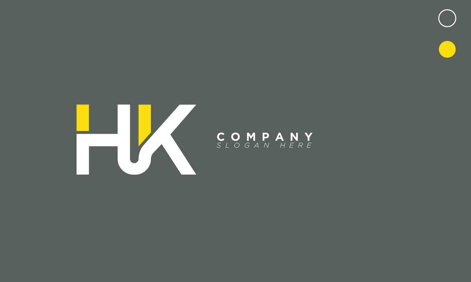 hk alphabet lettres initiales monogramme logo kh, h et k vecteur