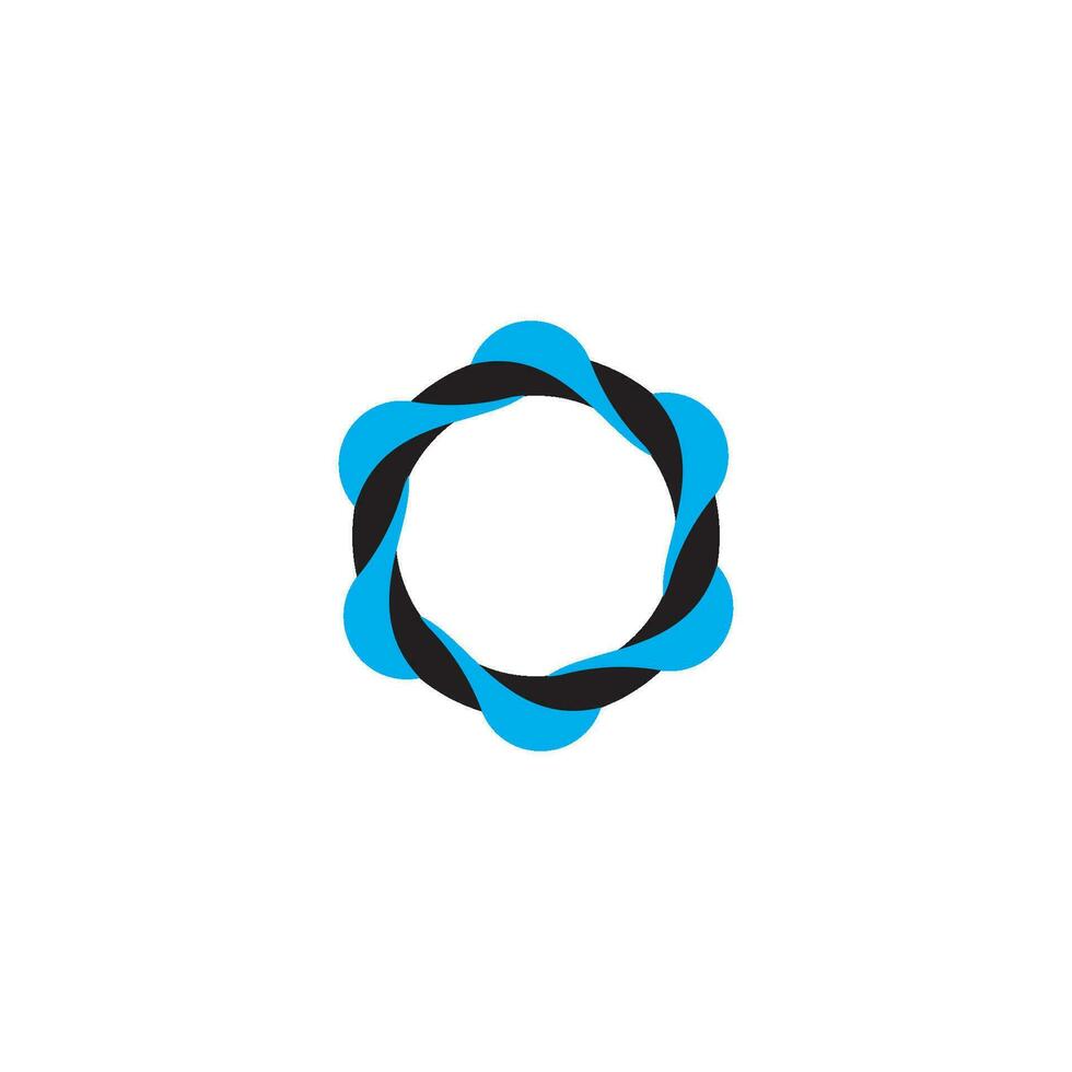 tourbillon courbes objet rotation mouvement symbole logo vecteur