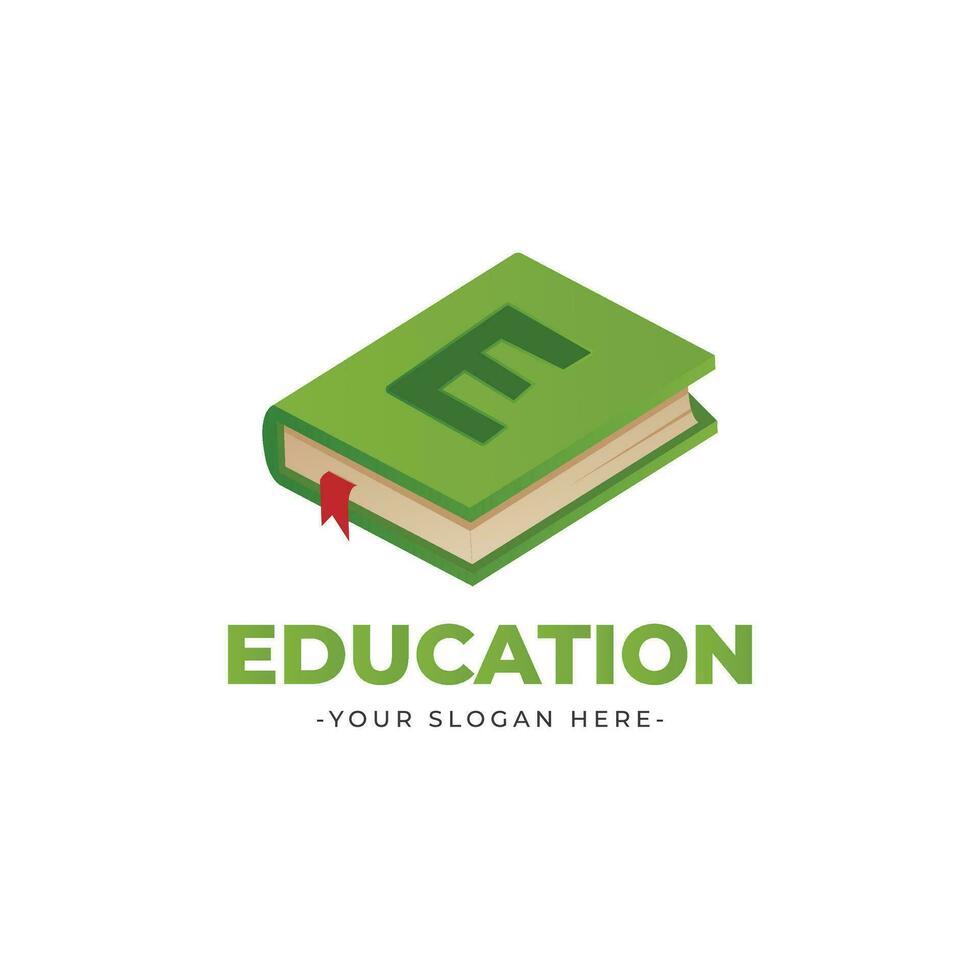 éducation logo conception avec livre vecteur modèle