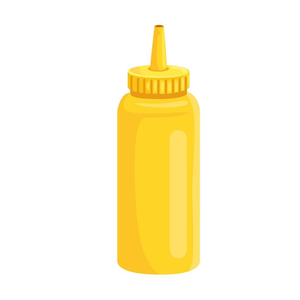 conception de vecteur isolé de pot de moutarde