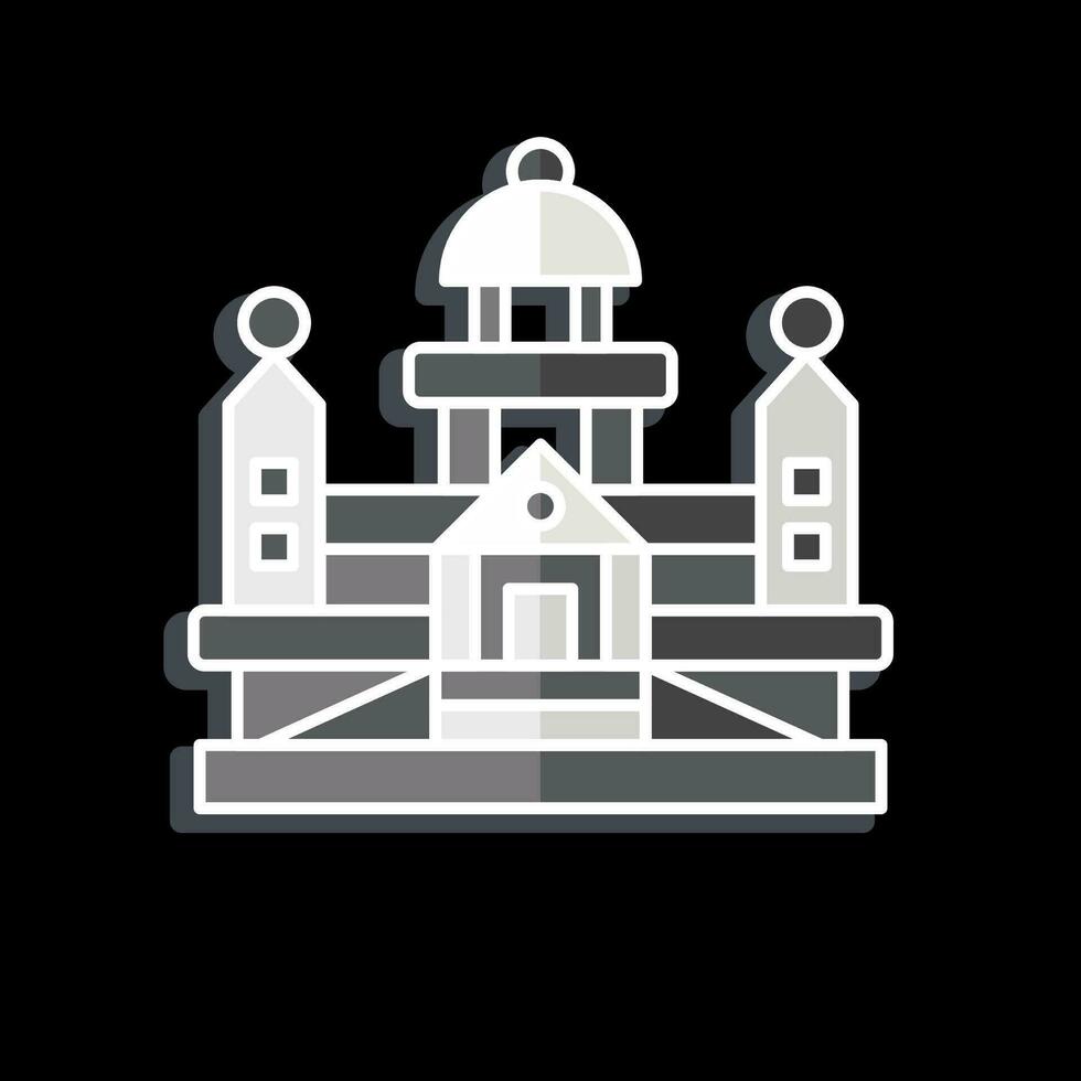 icône parlement. en relation à Argentine symbole. brillant style. Facile conception modifiable. Facile illustration vecteur