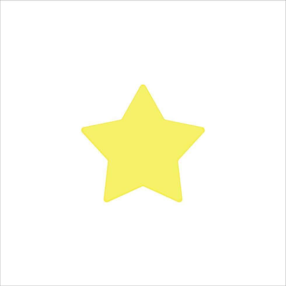 Jaune étoile icône vecteur illustration symbole