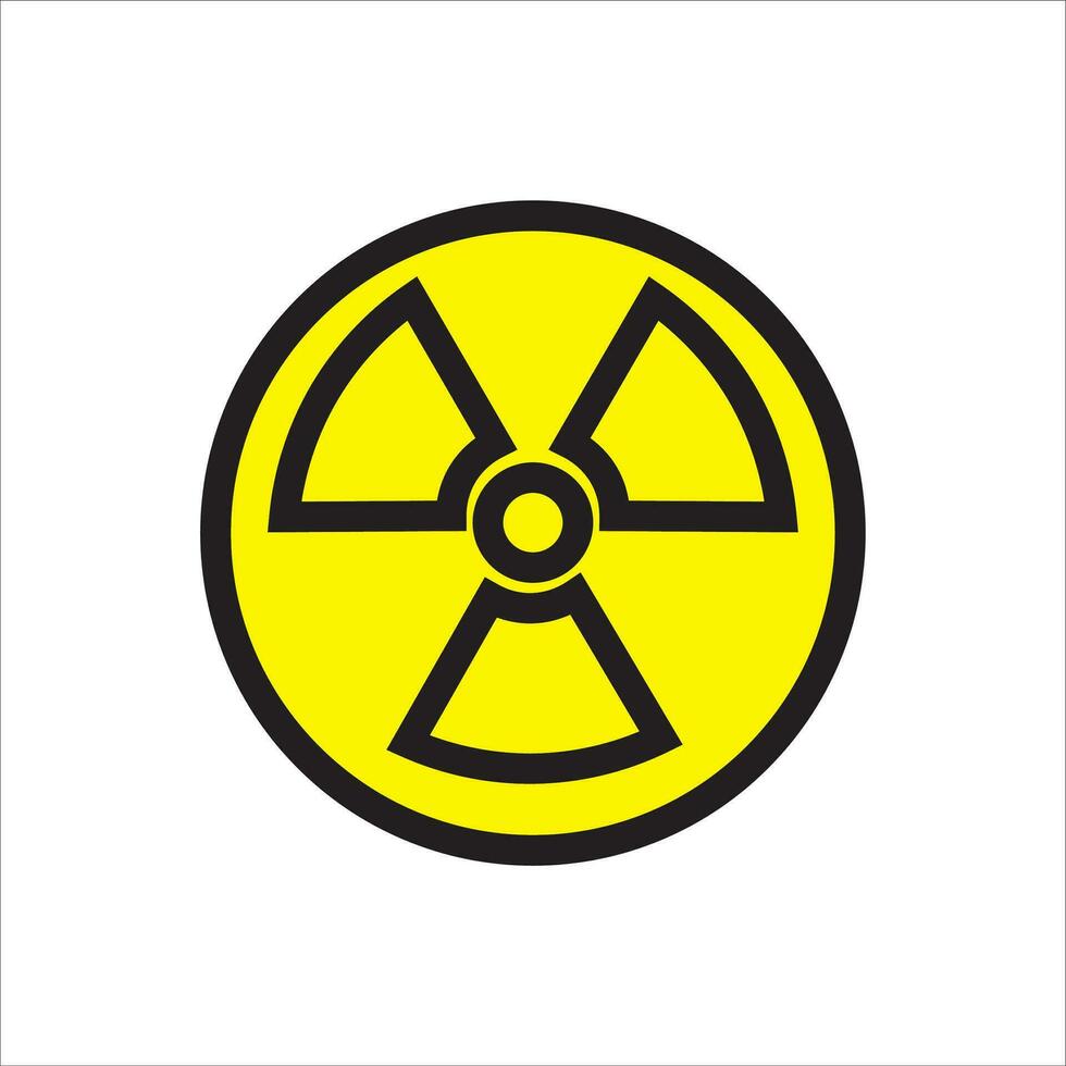 Danger biologique, radiation icône vecteur illustration symbole