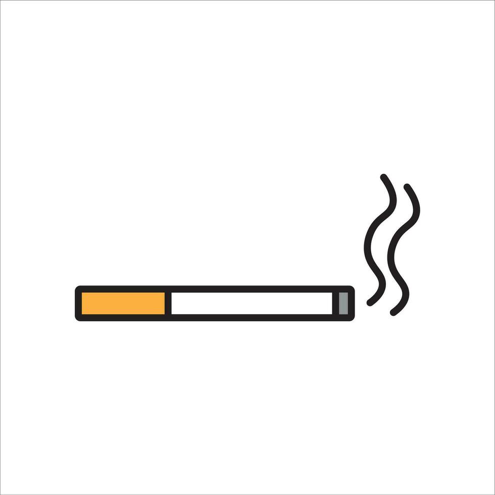 cigarette icône vecteur illustration symbole