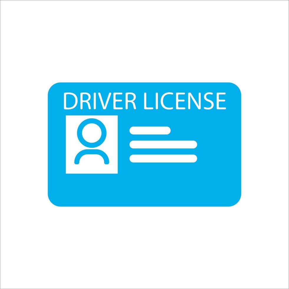 chauffeur Licence icône vecteur illustration symbole