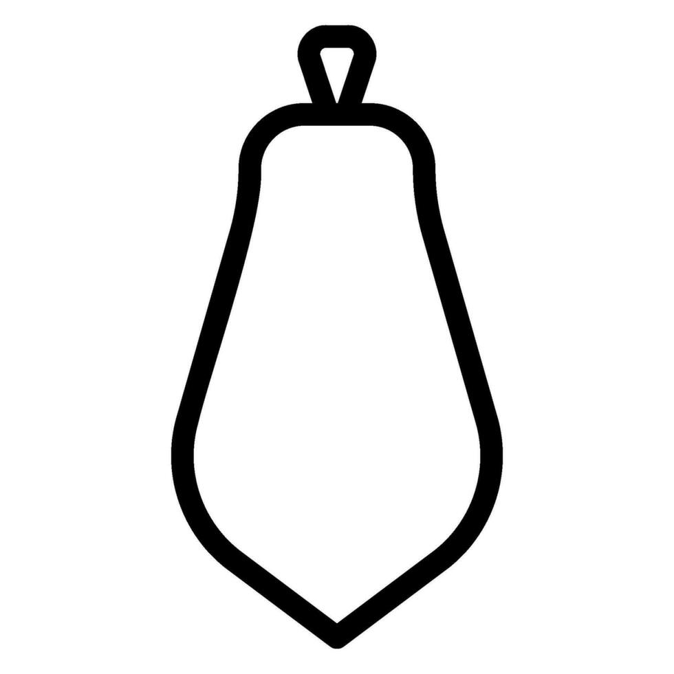 icône de ligne de papaye vecteur