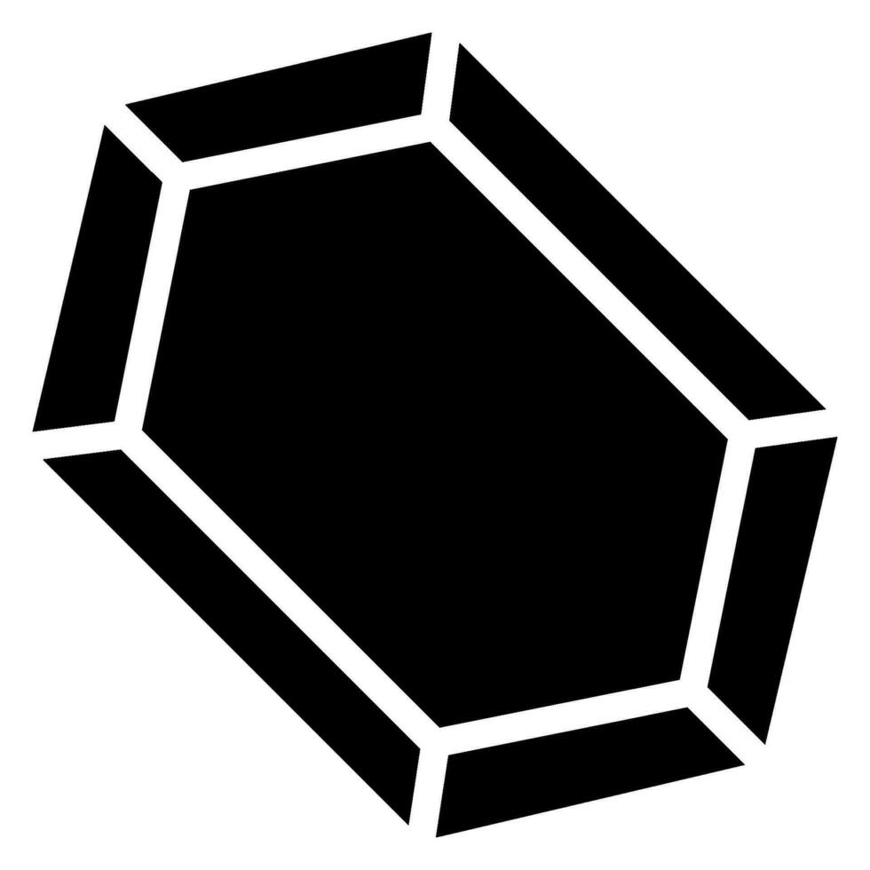 icône de glyphe de gemme vecteur