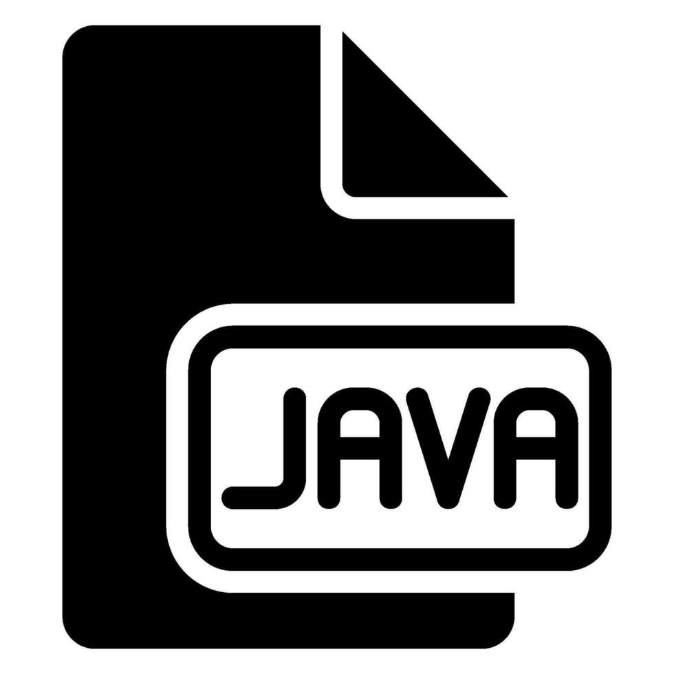 Java glyphe icône vecteur