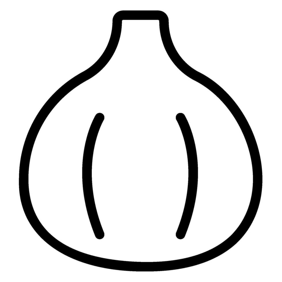 icône de ligne de figue vecteur