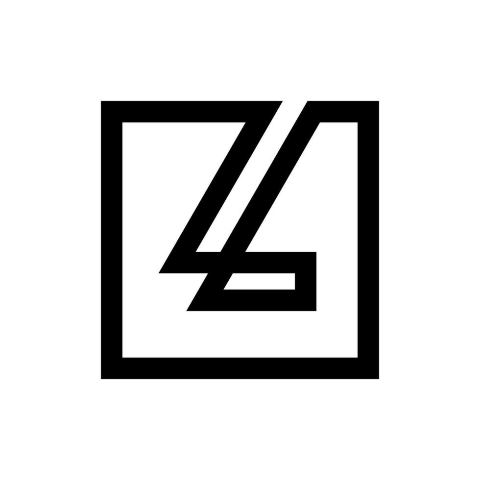 l lettre logo conception pour entreprise vecteur