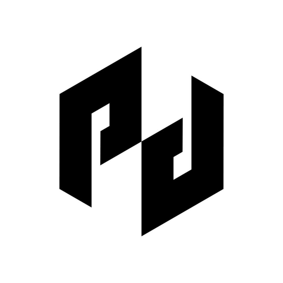 création de logo de lettre pd vecteur