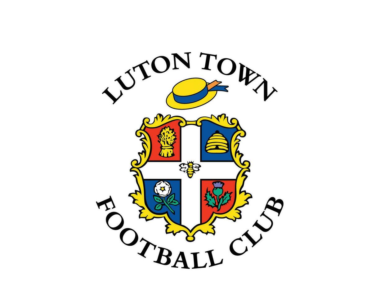 luton ville club logo symbole premier ligue Football abstrait conception vecteur illustration