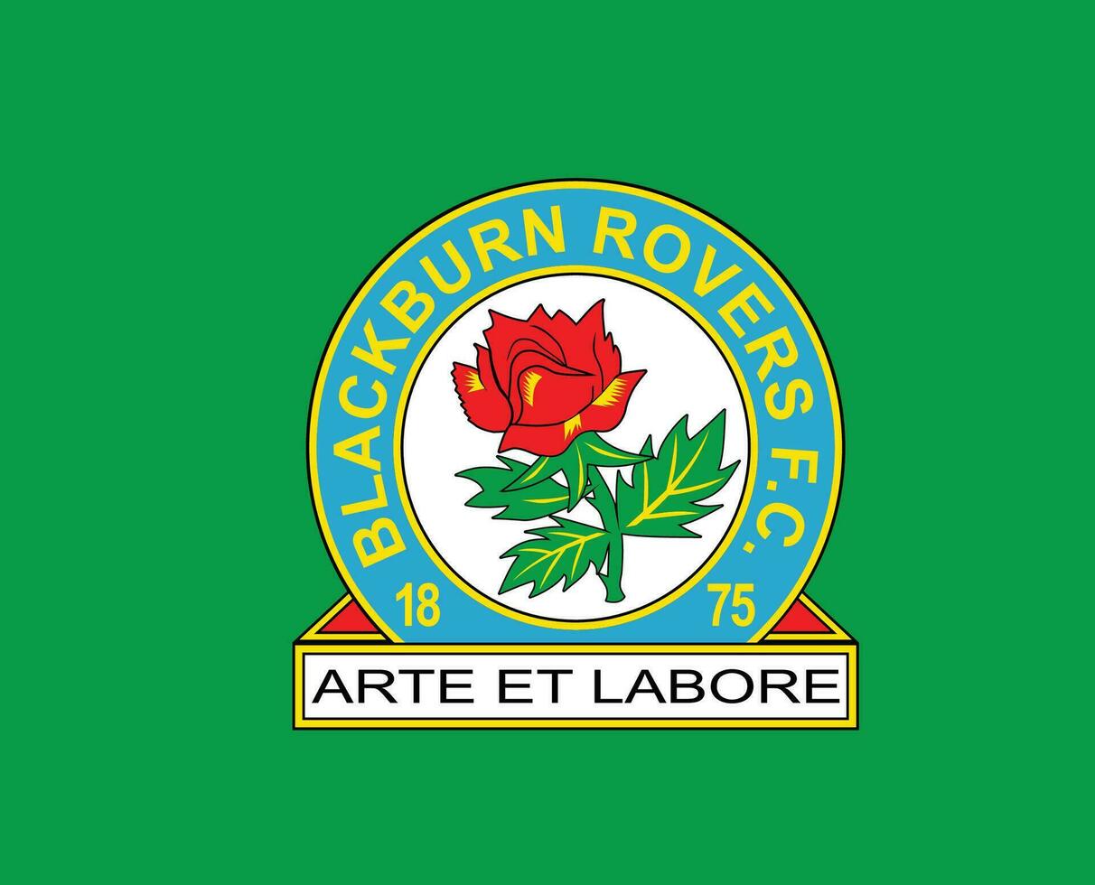 blackburn les vagabonds fc club logo symbole premier ligue Football abstrait conception vecteur illustration avec vert Contexte