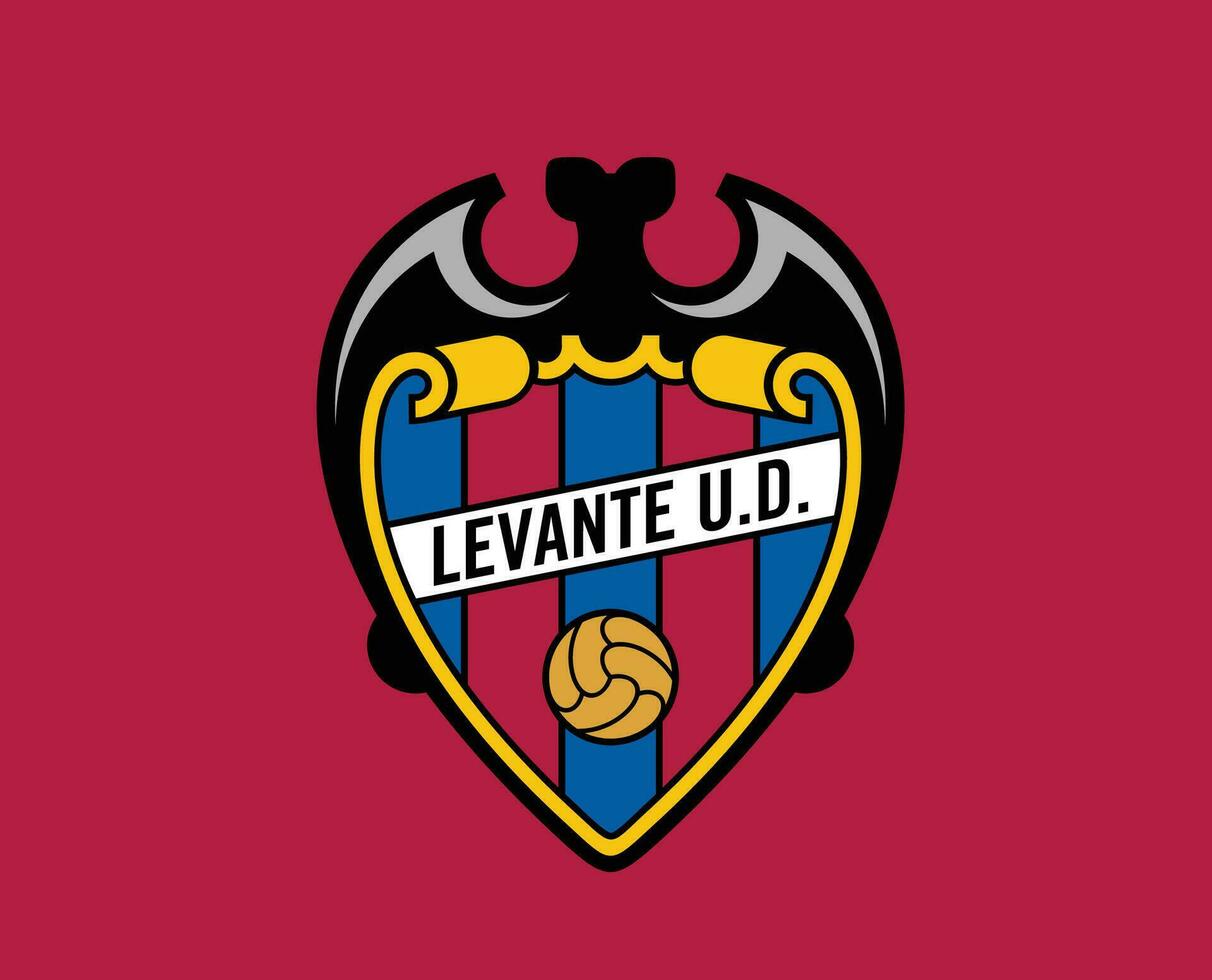 levant club symbole logo la liga Espagne Football abstrait conception vecteur illustration avec rouge Contexte