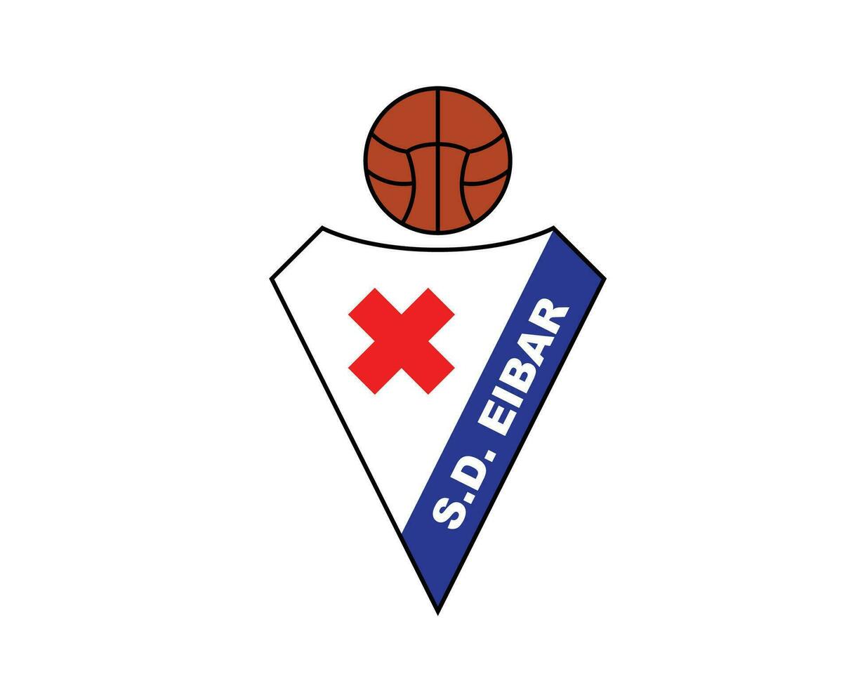 eibar symbole club logo la liga Espagne Football abstrait conception vecteur illustration