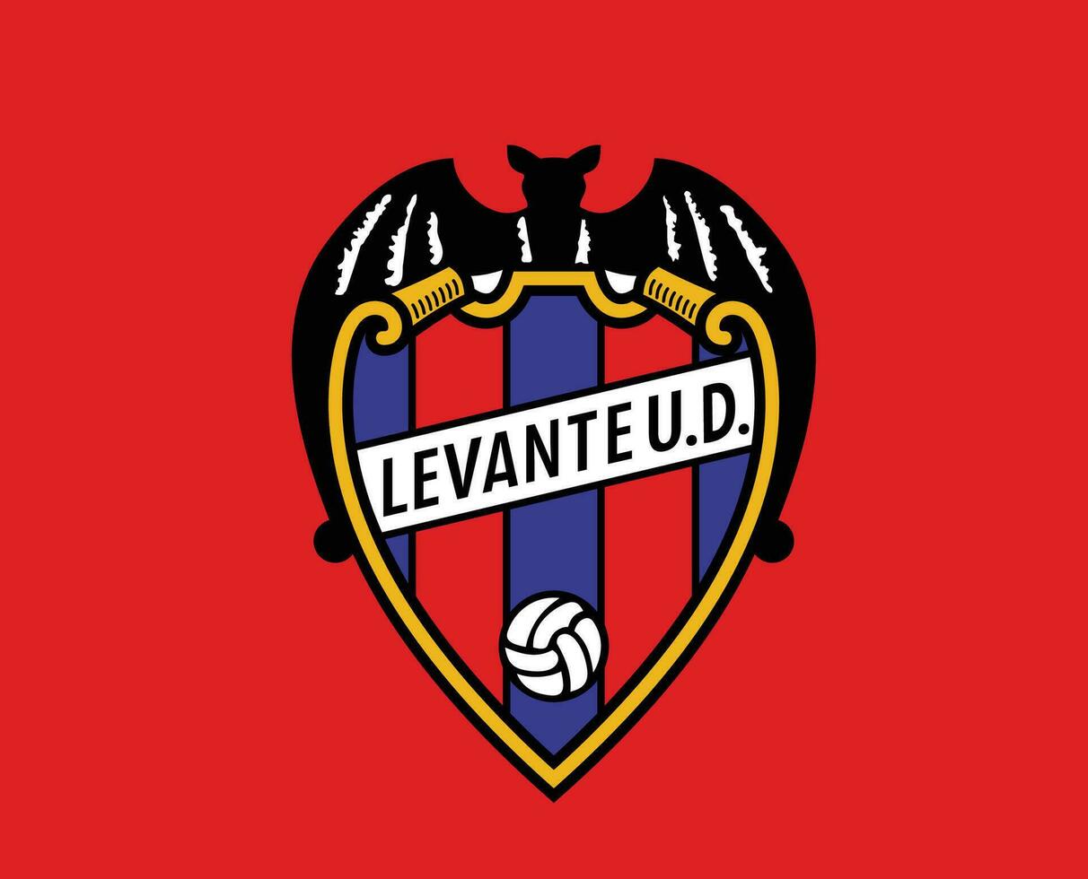 levant club logo symbole la liga Espagne Football abstrait conception vecteur illustration avec rouge Contexte