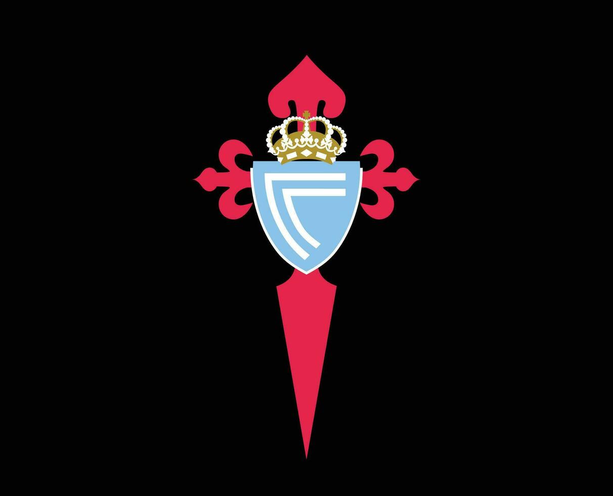 celte de vigo club logo symbole la liga Espagne Football abstrait conception vecteur illustration avec noir Contexte