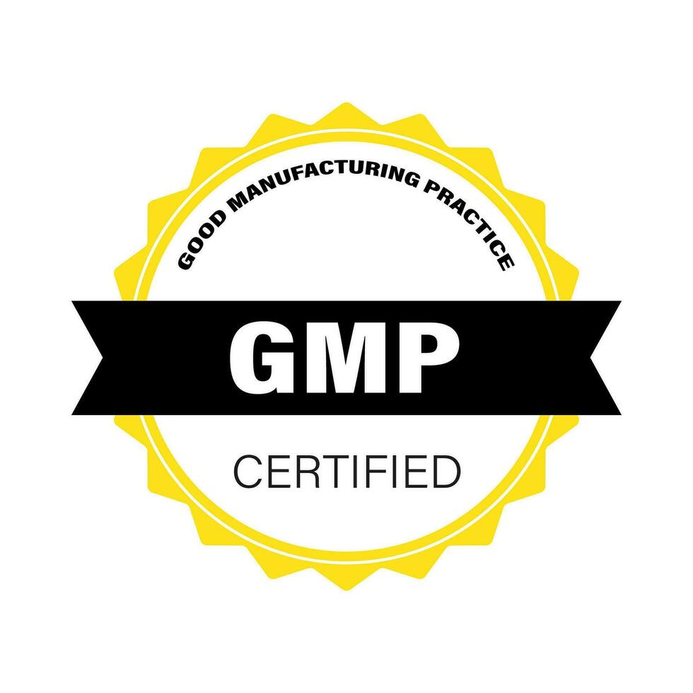 gmp. bien fabrication entraine toi rond certificat vecteur